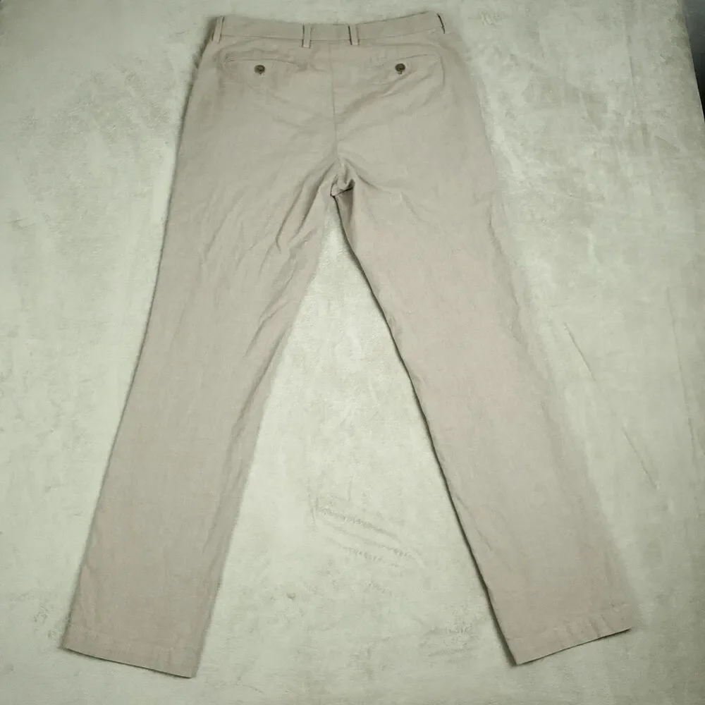 Banana Republic Kentfield Pants Mens 32x32 Beige Slim Fit 100% Cotton Chino